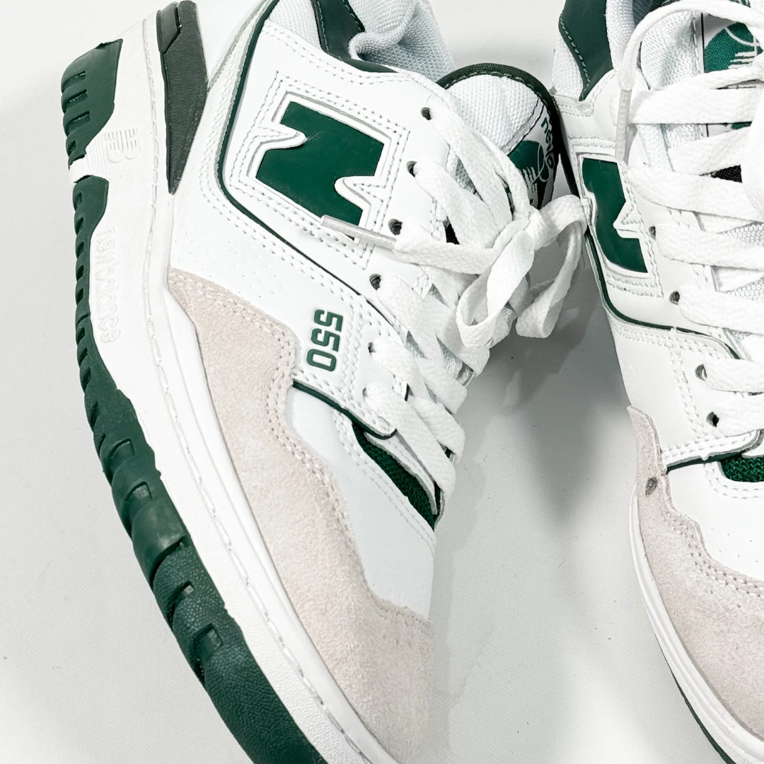 New Balance 550 Blanco-Verde - Image 4