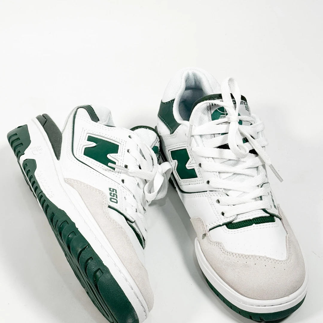 New Balance 550 Blanco-Verde