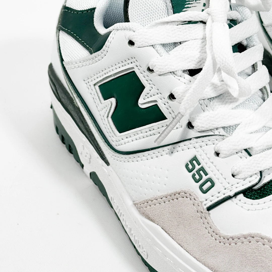 New Balance 550 Blanco-Verde - Image 2